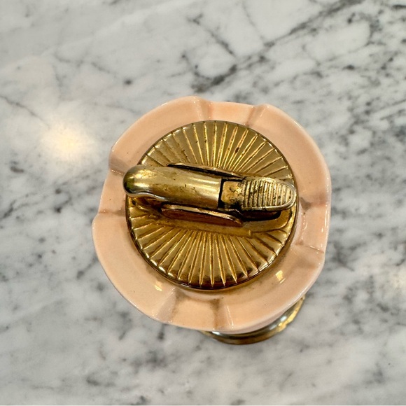 Vintage 1956 Evans Castle Chessman Table Lighter w/ Accessory Box Ashtray Holder - Picture 7 of 11